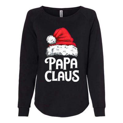 Papa Claus Christmas Dad Santa Family Matching Pajamas Xmas Womens California Wash Sweatshirt