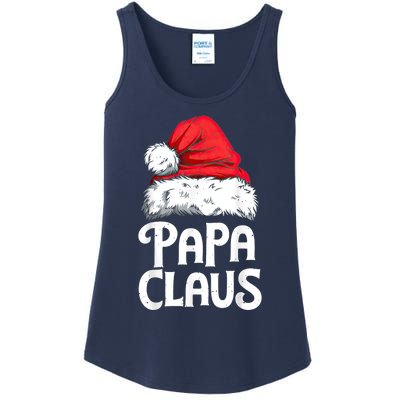 Papa Claus Christmas Dad Santa Family Matching Pajamas Xmas Ladies Essential Tank