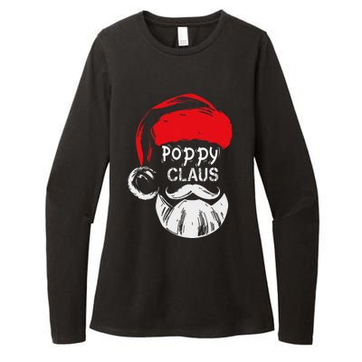 Poppy Claus  Christmas Grandpa Gift Womens CVC Long Sleeve Shirt