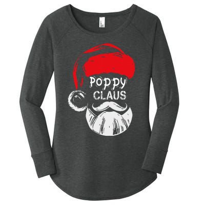 Poppy Claus  Christmas Grandpa Gift Women's Perfect Tri Tunic Long Sleeve Shirt