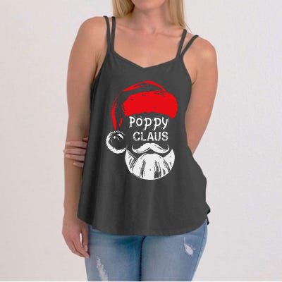 Poppy Claus  Christmas Grandpa Gift Women's Strappy Tank