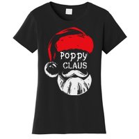 Poppy Claus  Christmas Grandpa Gift Women's T-Shirt