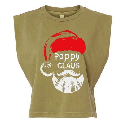 Poppy Claus  Christmas Grandpa Gift Garment-Dyed Women's Muscle Tee