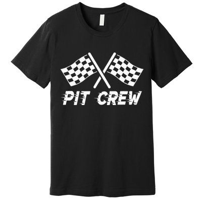Pit Crew Costume For Race Car Parties Premium T-Shirt