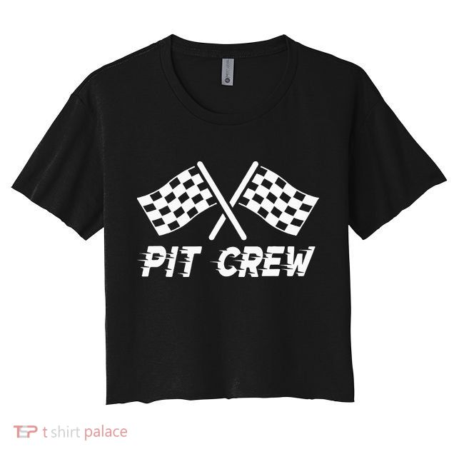 Pit Crew Costume For Race Car Parties Crop Top