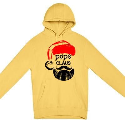 Pops Claus Christmas Grandpa Santa Claus Christmas Cool Gift Premium Pullover Hoodie