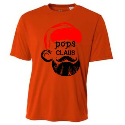 Pops Claus Christmas Grandpa Santa Claus Christmas Cool Gift Cooling Performance Crew T-Shirt