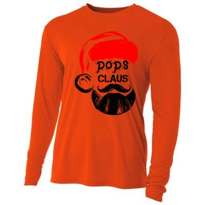 Pops Claus Christmas Grandpa Santa Claus Christmas Cool Gift Cooling Performance Long Sleeve Crew