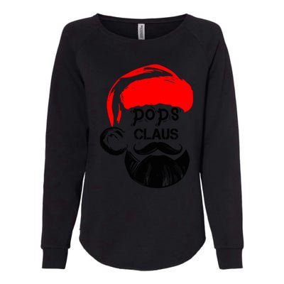 Pops Claus Christmas Grandpa Santa Claus Christmas Cool Gift Womens California Wash Sweatshirt