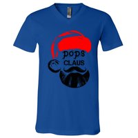 Pops Claus Christmas Grandpa Santa Claus Christmas Cool Gift V-Neck T-Shirt