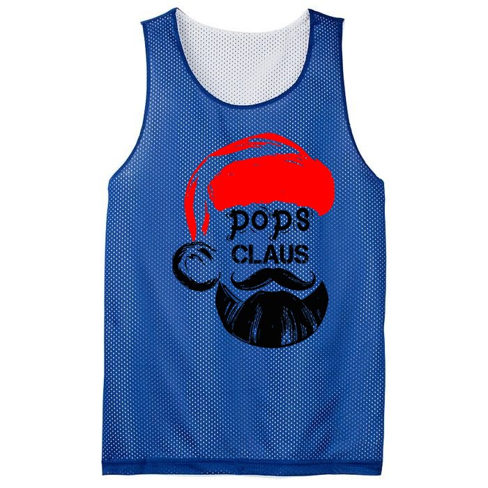 Pops Claus Christmas Grandpa Santa Claus Christmas Cool Gift Mesh Reversible Basketball Jersey Tank