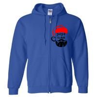 Pops Claus Christmas Grandpa Santa Claus Christmas Cool Gift Full Zip Hoodie