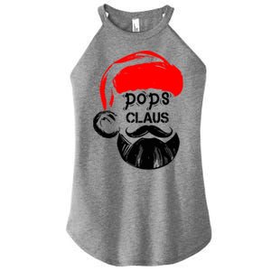 Pops Claus Christmas Grandpa Santa Claus Christmas Cool Gift Women's Perfect Tri Rocker Tank