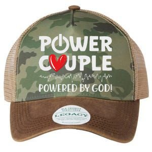 Power Couple Christian Couples Matching Valentines Day Legacy Tie Dye Trucker Hat