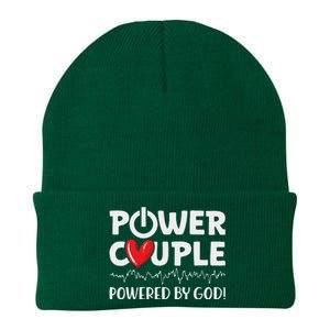 Power Couple Christian Couples Matching Valentines Day Knit Cap Winter Beanie