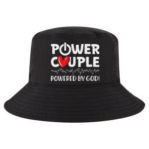 Power Couple Christian Couples Matching Valentines Day Cool Comfort Performance Bucket Hat