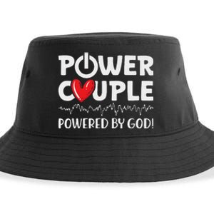 Power Couple Christian Couples Matching Valentines Day Sustainable Bucket Hat