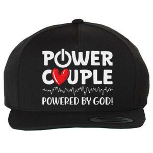 Power Couple Christian Couples Matching Valentines Day Wool Snapback Cap