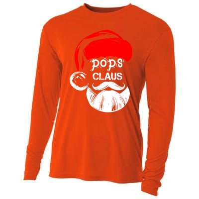 Pops Claus Christmas Pops Santa Claus Christmas Gift Cooling Performance Long Sleeve Crew