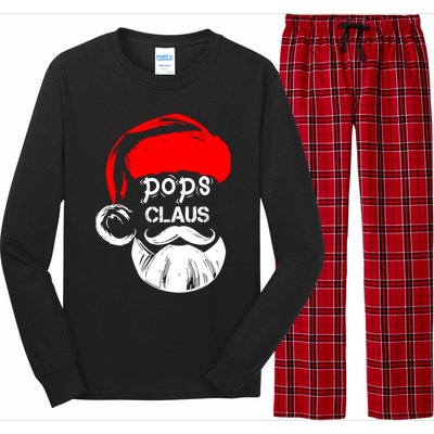 Pops Claus Christmas Pops Santa Claus Christmas Gift Long Sleeve Pajama Set