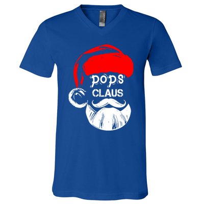 Pops Claus Christmas Pops Santa Claus Christmas Gift V-Neck T-Shirt