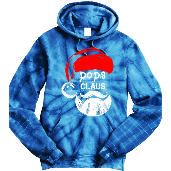 Pops Claus Christmas Pops Santa Claus Christmas Gift Tie Dye Hoodie