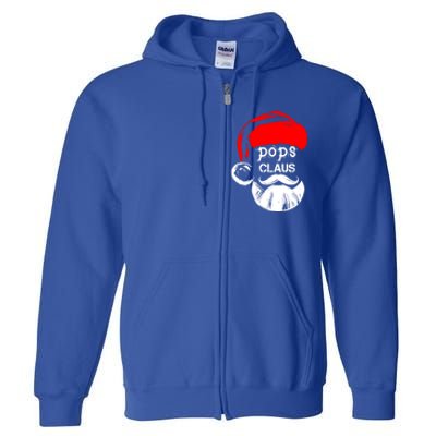 Pops Claus Christmas Pops Santa Claus Christmas Gift Full Zip Hoodie