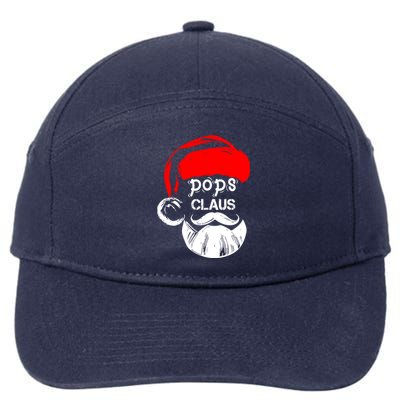 Pops Claus Christmas Pops Santa Claus Christmas Gift 7-Panel Snapback Hat