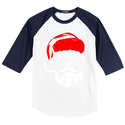 Pops Claus Christmas Pops Santa Claus Christmas Gift Baseball Sleeve Shirt