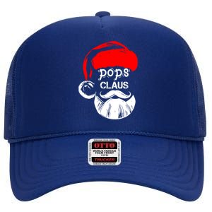 Pops Claus Christmas Pops Santa Claus Christmas Gift High Crown Mesh Back Trucker Hat