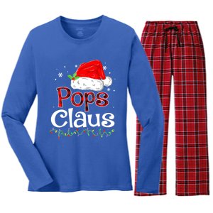 Pops Claus Christmas Santa Family Ing Pajamas Xmas Great Gift Women's Long Sleeve Flannel Pajama Set 