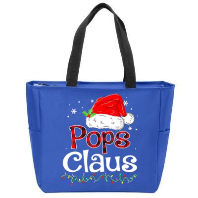 Pops Claus Christmas Santa Family Ing Pajamas Xmas Great Gift Zip Tote Bag