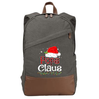 Pops Claus Christmas Santa Family Ing Pajamas Xmas Great Gift Cotton Canvas Backpack