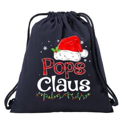 Pops Claus Christmas Santa Family Ing Pajamas Xmas Great Gift Drawstring Bag