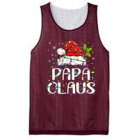 Papa Claus Christmas Lights Pajama Family Matching Mesh Reversible Basketball Jersey Tank