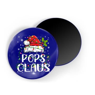 Pops Claus Christmas Santa Hat Matching Family Xmas Lights Gift Magnet