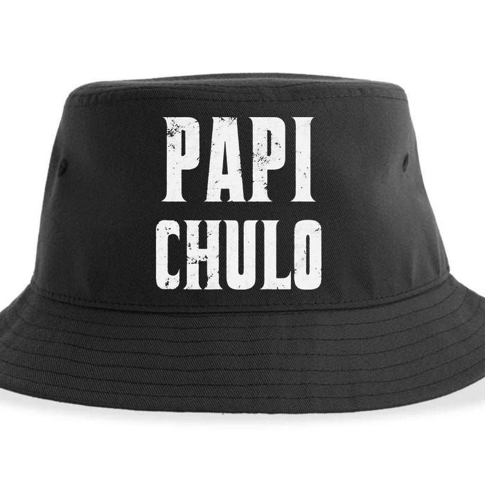 Papi Chulo Cool Daddy Fathers Day Gift Latino Father Sustainable Bucket Hat