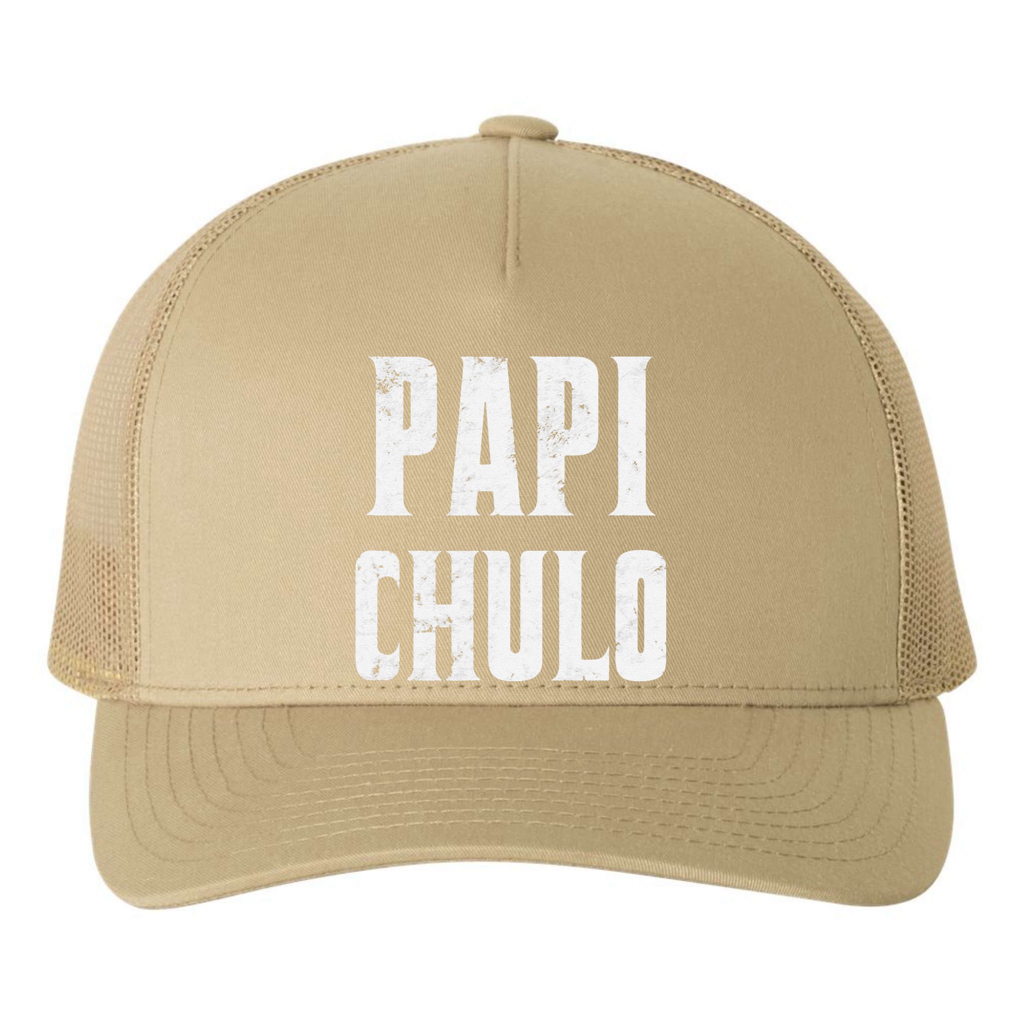 Papi Chulo Cool Daddy Fathers Day Gift Latino Father Yupoong Adult 5-Panel Trucker Hat
