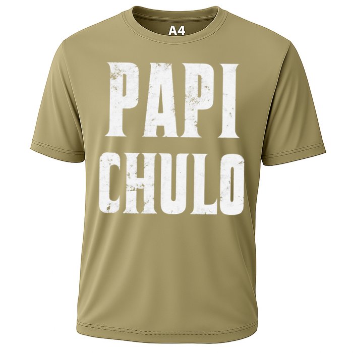 Papi Chulo Cool Daddy Fathers Day Gift Latino Father Cooling Performance Crew T-Shirt