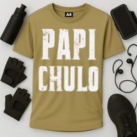 Papi Chulo Cool Daddy Fathers Day Gift Latino Father Cooling Performance Crew T-Shirt