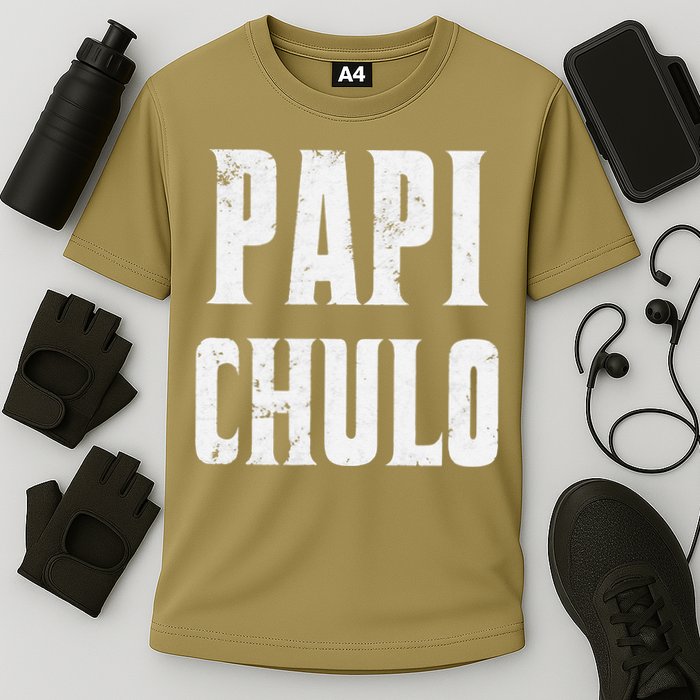 Papi Chulo Cool Daddy Fathers Day Gift Latino Father Cooling Performance Crew T-Shirt