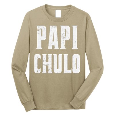 Papi Chulo Cool Daddy Fathers Day Gift Latino Father Long Sleeve Shirt