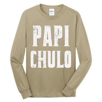 Papi Chulo Cool Daddy Fathers Day Gift Latino Father Tall Long Sleeve T-Shirt