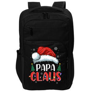 Papa Claus Christmas Lights Pajama Family Matching Impact Tech Backpack