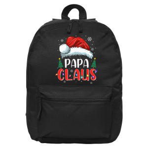 Papa Claus Christmas Lights Pajama Family Matching 16 in Basic Backpack