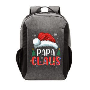 Papa Claus Christmas Lights Pajama Family Matching Vector Backpack