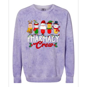 Pharmacy Crew Christmas Holiday Season Colorblast Crewneck Sweatshirt