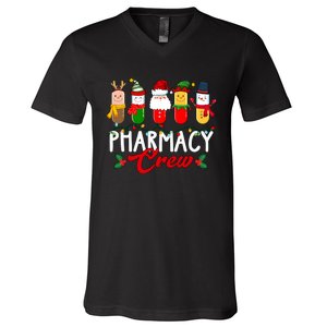 Pharmacy Crew Christmas Holiday Season V-Neck T-Shirt