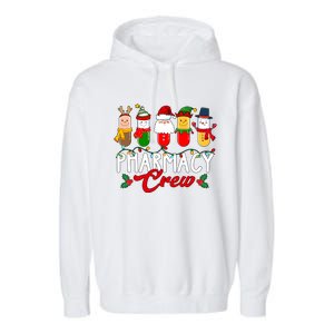 Pharmacy Crew Christmas Holiday Season Garment-Dyed Fleece Hoodie