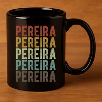 Pereira City Colombia Retro 11oz C Handle Ceramic Mug